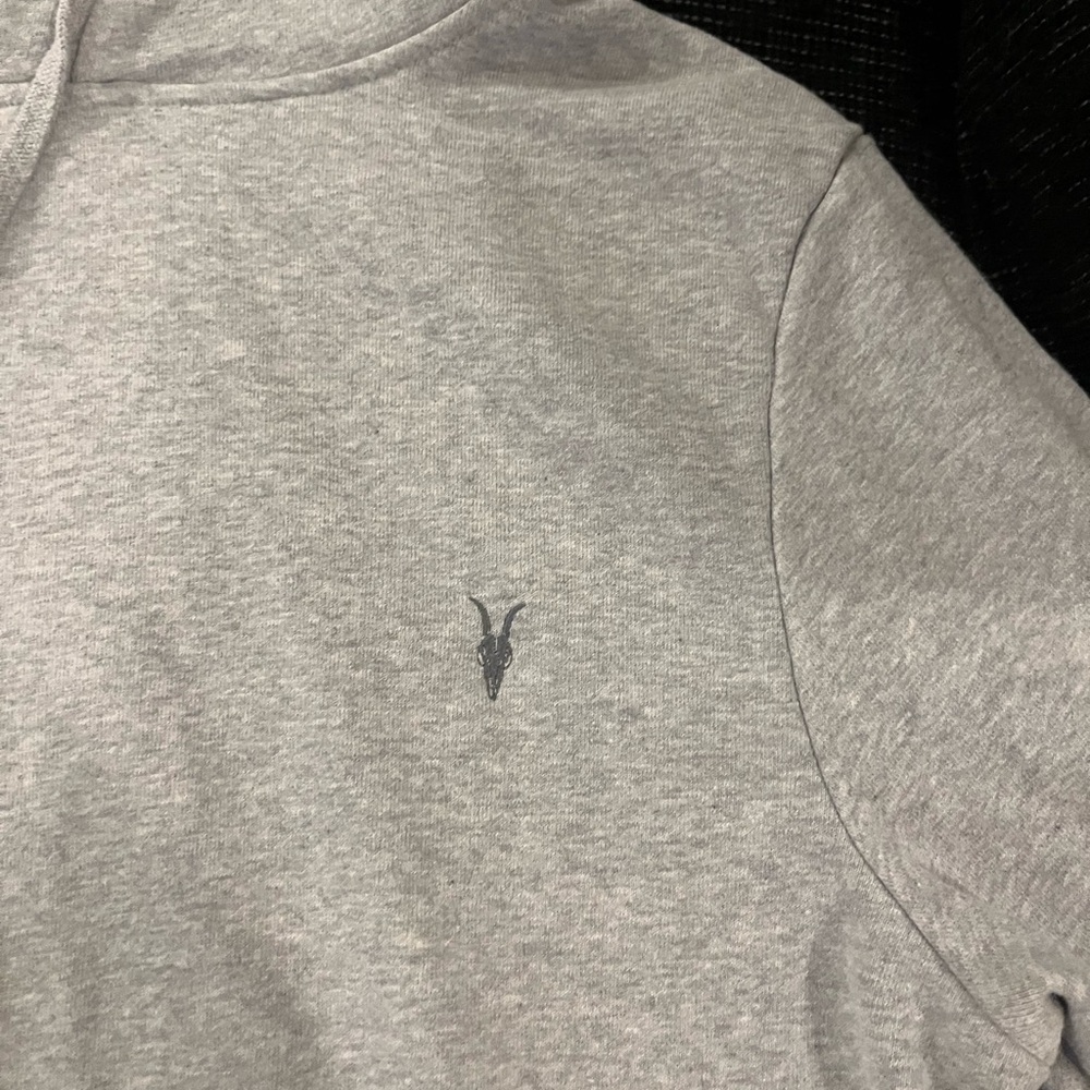 Men’s All Saints Gray Hoodie, Large. Used but very good condition
